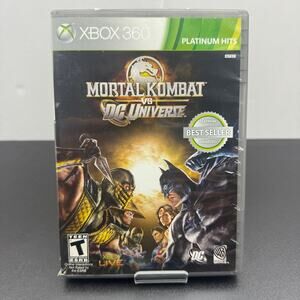 Mortal Kombat vs DC Universe Platinum Hits (Microsoft Xbox 360, 2009) CIB Read